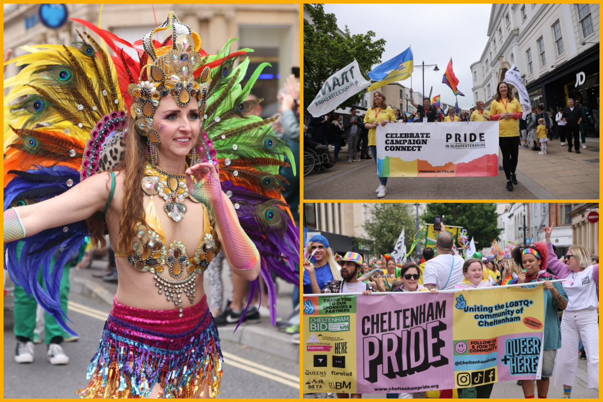 Crowds at Cheltenham Pride